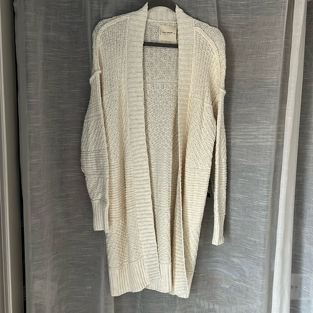 Lucky Brand Long Cardigan Sweater NWT